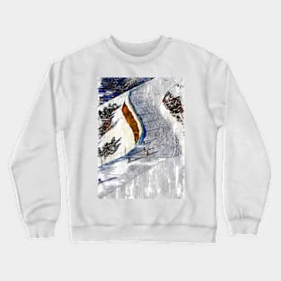 Ski Freestyle Abstract. For ski lovers. Crewneck Sweatshirt